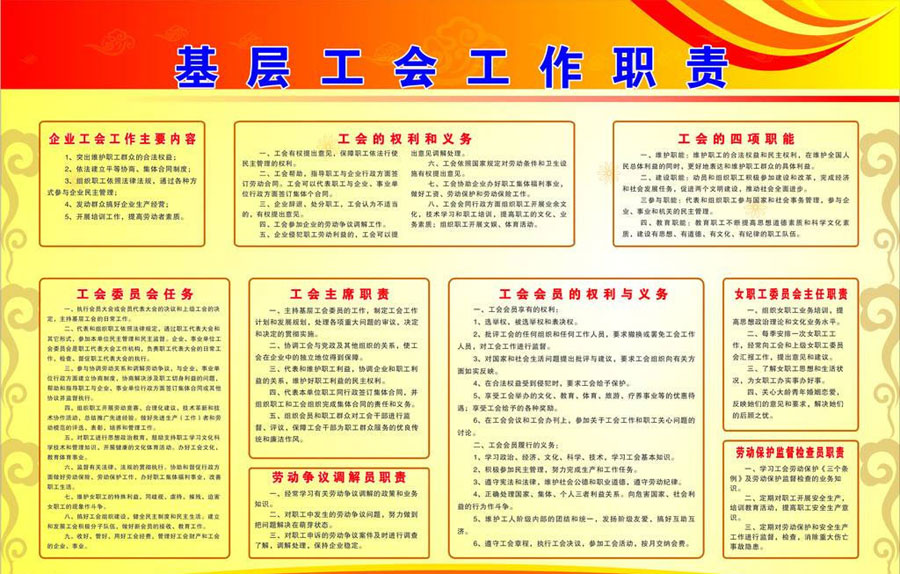 yl6809永利官网工会工作职责